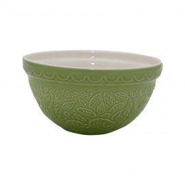 1608.009mason cash 21cm hedgehog embossed green mixing bowl