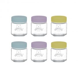 Kilner Kids Jars 110ml set of 6 Baby food prep jars silicone lid food preparation jars freezer safe Heart of the Home Lytham www.potdolly.com