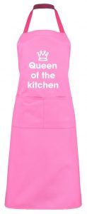 Adult Apron Queen of the Kitchen Pink Apron Womens Apron Kitchen Apron Heart of the Home Lytham www.potdolly.com