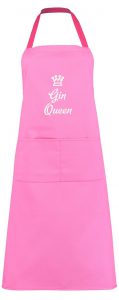 Adult Apron Gin Queen Pink Apron Womens Apron Kitchen Apron Heart of the Home Lytham www.potdolly.com