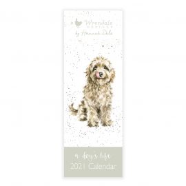 Wrendale Designs Hannah Dale A DOGS LIFE SLIM Calendar 2021 Heart of the Home Lytham www.potdolly.com