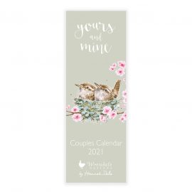 Wrendale Designs Hannah Dale YOURS & MINE COUPLES SLIMCalendar 2021 Heart of the Home Lytham www.potdolly.com