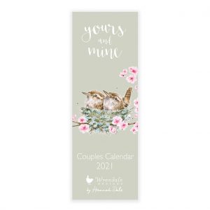 Wrendale Designs Hannah Dale YOURS & MINE COUPLES SLIMCalendar 2021 Heart of the Home Lytham www.potdolly.com