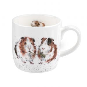 WRENDALE DESIGNS MUGS WRENDALE LETTUCE BE FRIENDS GUINEA PIGS MUG HANNAH DALE MUGS ROYAL WORCESTER CHINA HEART OF THE HOME LYTHAM POTDOLLY MMMV5629-XT