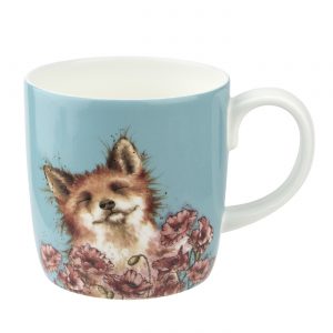 WRENDALE DESIGNS XL MUGS WRENDALE POPPYFIELDS FOX POPPIES POPPY LARGE MUG HANNAH DALE MUGS ROYAL WORCESTER CHINA HEART OF THE HOME LYTHAM POTDOLLY MMQG4020-XD