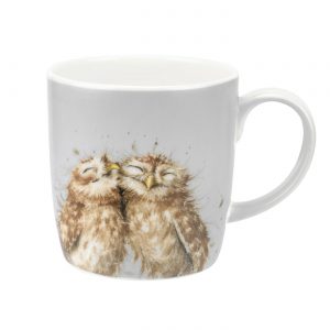 WRENDALE DESIGNS XL MUGS WRENDALE THE TWITS OWL OWLS BRAINED LARGE MUG HANNAH DALE MUGS ROYAL WORCESTER CHINA HEART OF THE HOME LYTHAM POTDOLLY MMMR4020-XD