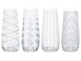 Mikasa Cheers Glasses Stemless Flutes Stemless Champagne Glasses Lead Free Crystal Heart of the Home Lytham www.potdolly.com 21