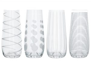 Mikasa Cheers Glasses Stemless Flutes Stemless Champagne Glasses Lead Free Crystal Heart of the Home Lytham www.potdolly.com 21