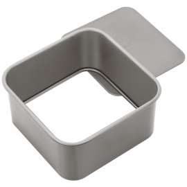 JUDGE BAKEWARE SQUARE CAKE TIN 6 INCH DEEP CAKE TIN LOOSE BASE NON STICK HEART OF THE HOME LYTHAM WWW.POTDOLLY.COM