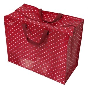 Jumbo Storage Bag Red Spot Large Laundry bag Heart of the HomeLytham www.potdolly.com