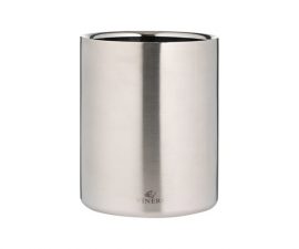 Double Walled Ice Bucket Insulated Ice Bucket Double wall Viners 1.5 Litre silver brushed steel ice bucket Heart of the Home Lytham www.potdolly.com0302.212_1