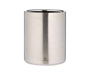 Double Walled Ice Bucket Insulated Ice Bucket Double wall Viners 1.5 Litre silver brushed steel ice bucket Heart of the Home Lytham www.potdolly.com0302.212_1