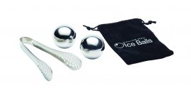 Ice Balls Stainless Steel Ice balls and tongs Gift Boxed Heart of the Home Lytham www.potdolly.com BCICESS3PC