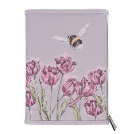 Note Book Wallet Wrendale Designs Notebook Wallet Travel Wallet Jotter Wallet Bumble Bee Purple Flowers Heart of the Home Lytham www.potdolly,com NBW002