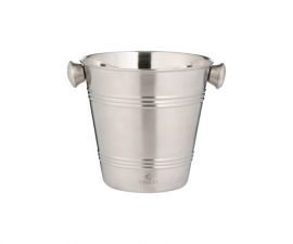 Viners 1 Litre silver brushed steel ice bucket Heart of the Home Lytham www.potdolly.com