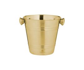 Viners 4 Litre Brushed gold ice bucket Heart of the Home Lytham www.potdolly.com