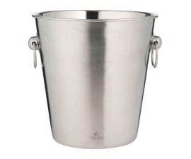 Viners 4 Litre silver brushed steel ice bucket wine cooler Heart of the Home Lytham www.potdolly.com