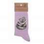 Wrendale Designs socks bamboo socks Lilac Lavendar Purple Sloth Sock Heart of the Home Lytham www.potdolly.com SOCK009_a