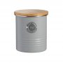 TEA STORAGE CANISTERS STORAGE TINS GRAY GREY TYPHOON LIVING HEART OF THE HOME LYTHAM WWW.POTDOLLY.COM (2)